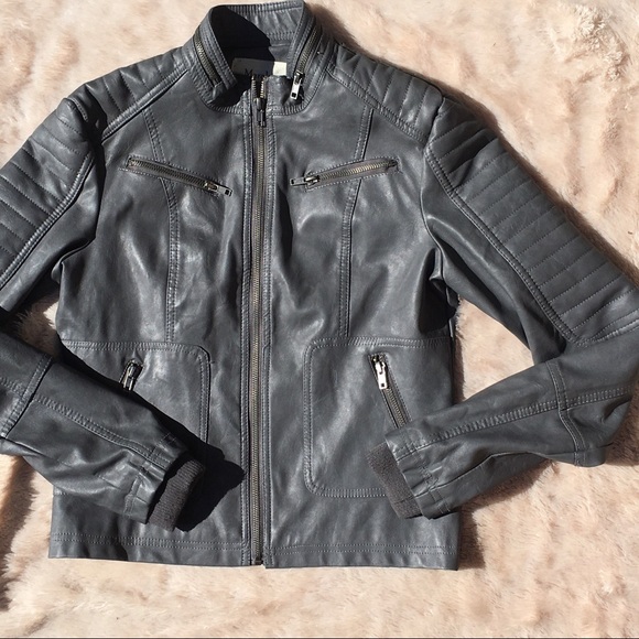 Maralyn & Me Jackets & Blazers - Maralyn and Me Women’s Faux Leather Moto Jacket